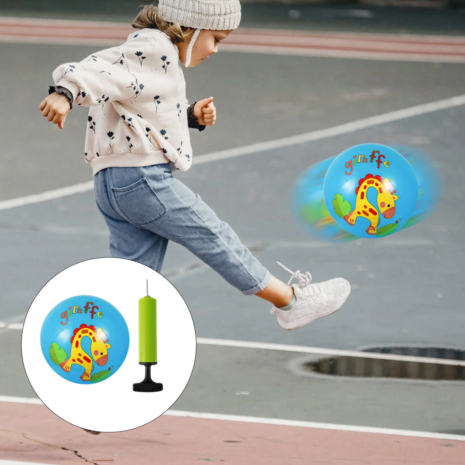 Kids Playground Ball 9 Inches Toy Ball Child Dodgeball Toy (Random Style)