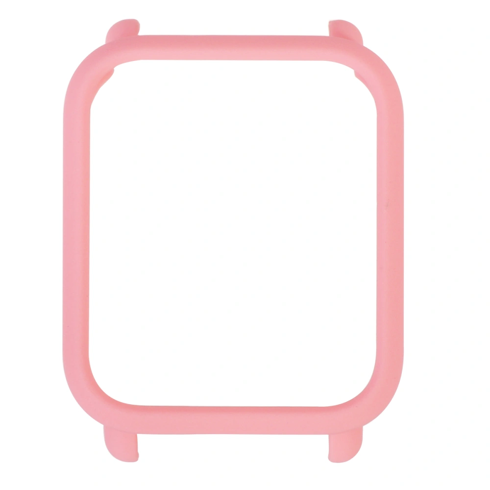 Protective PC Shell Watch Case Simple Watch Cover Frame Compatible for Bip Lite (Pink)