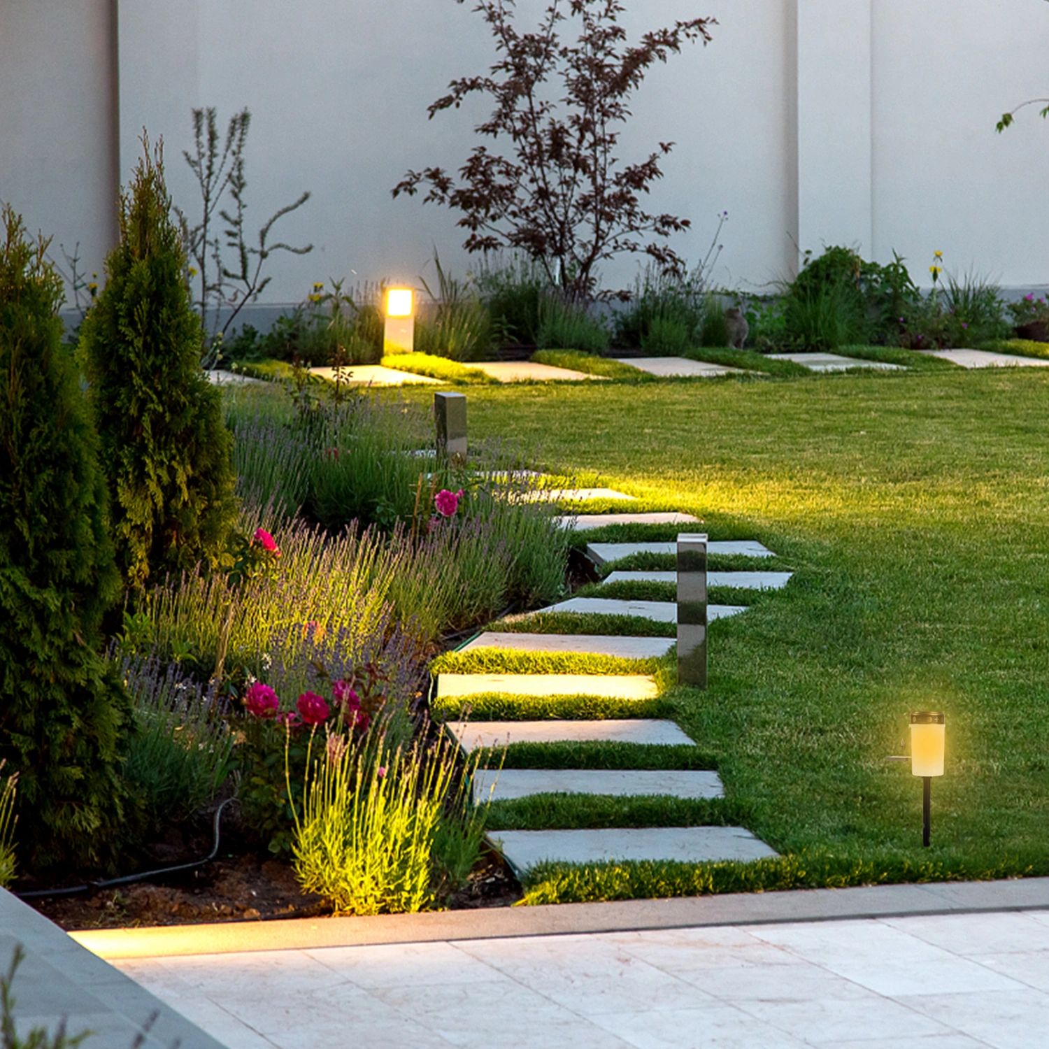 Outdoor Solar Light Lawn Lamp Decoration for Garden Yard Pathway Graveyard