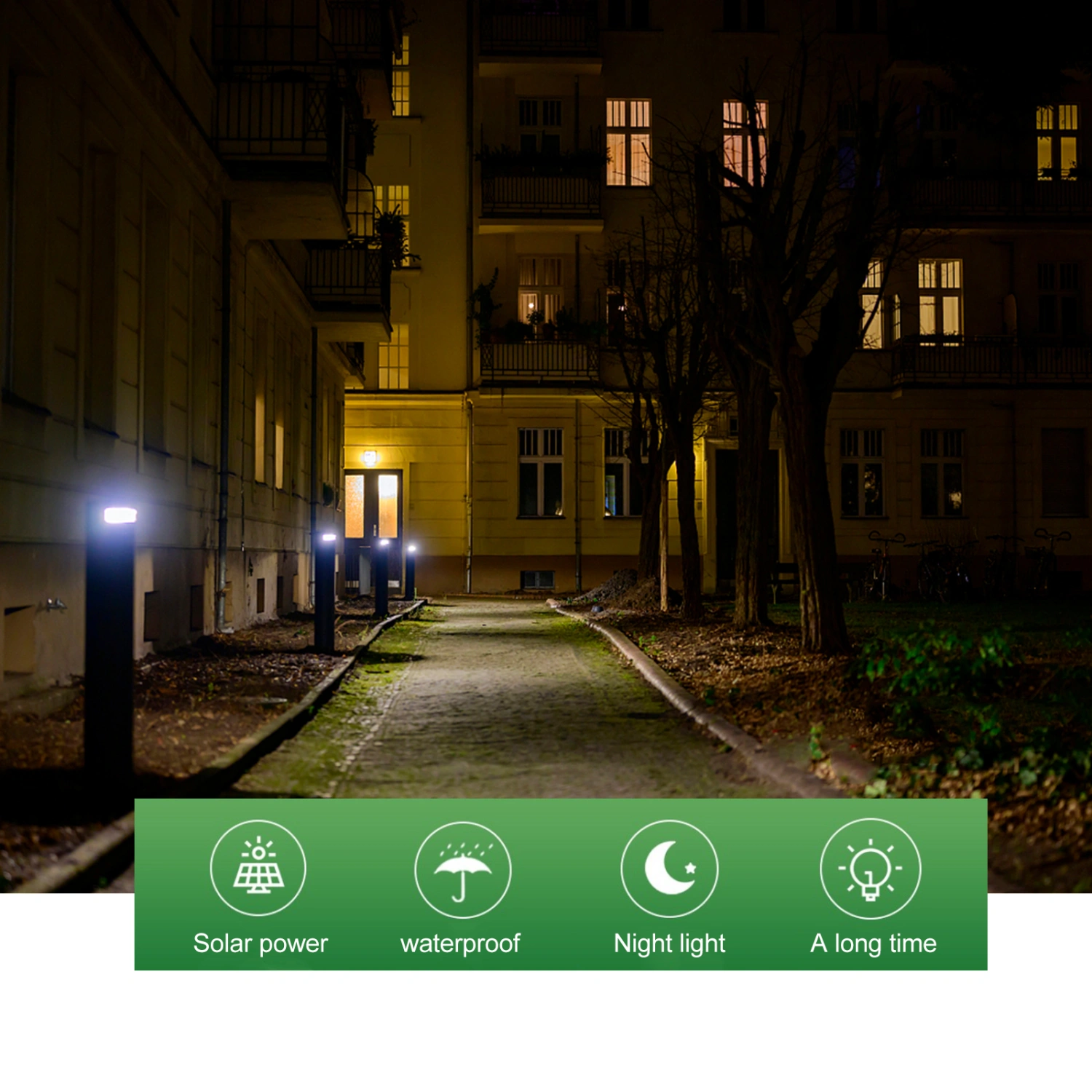 Outdoor Solar Light Lawn Lamp Decoration for Garden Yard Pathway Graveyard