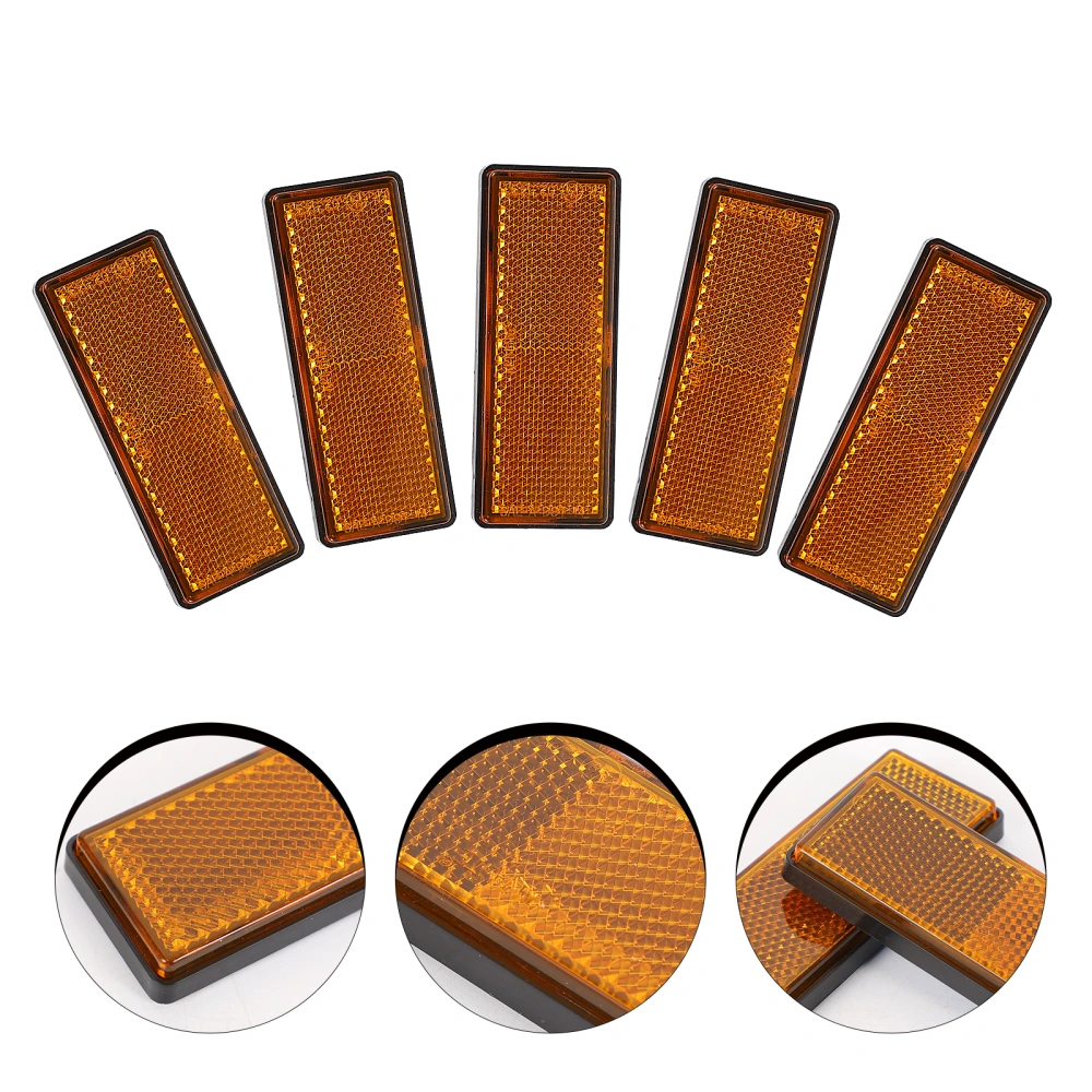 10 Pcs Self-adhesive Car Reflectors Reflective Strips Reflective Boards for Auto