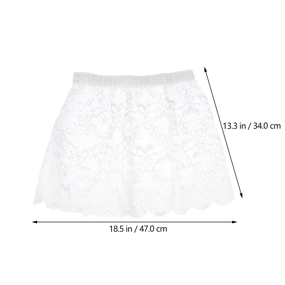 1pc Delicate Lace Extender Skirt Lace Skirt Hemline Extend Skirt Hemline