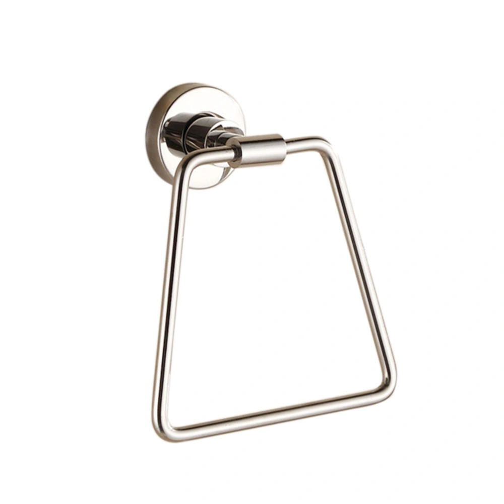 Stainless Steel Towel Ring Wall Mounted Bath Towel Holder Square Towel Rack for Bathroom Kitchen Toilet