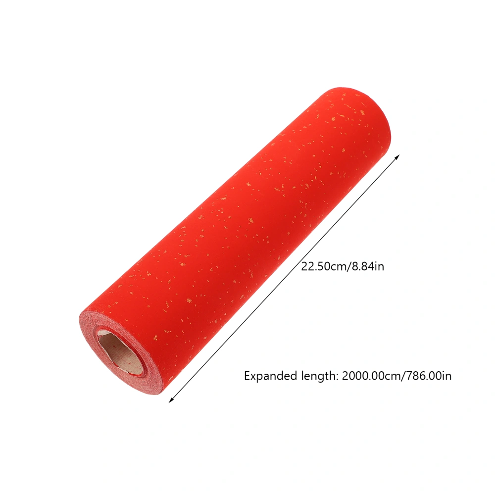 1 Roll of Calligraphy Red Paper Chinese Blank Paper Party Writing Paper Festival Character Paper