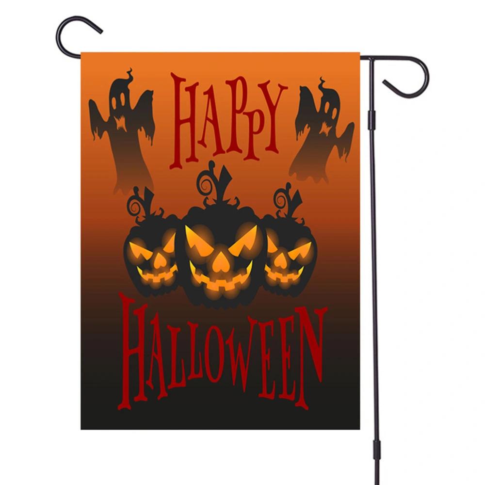 Halloween Garden Flag Ghost Festival Pumpkin Flag Creative Printing Bunting Decorative House Flag for Home Garden Yard 