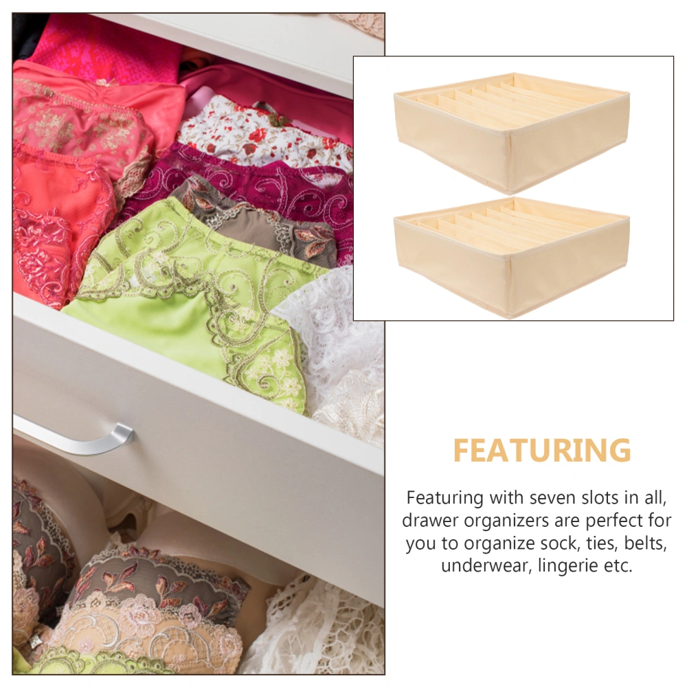 2pcs Drawer Type Bra Organizer Underwear Closet Organizer Socks Storage Boxes