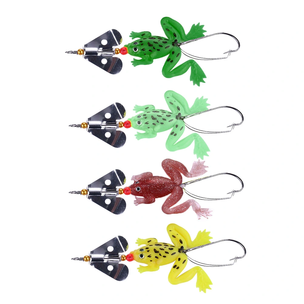 4 Pcs Fishing Fake Baits Sequin Freshwater Lures Single Hook Bionic Baits Outdoor Artificial Fishing Lures Deep Sea Baits