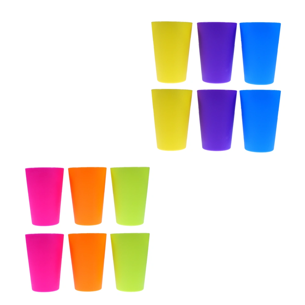 12pcs Plastic Cup Juice Cups Party Thickness Cups Drinking Cups Party Supplies Stacked Cup