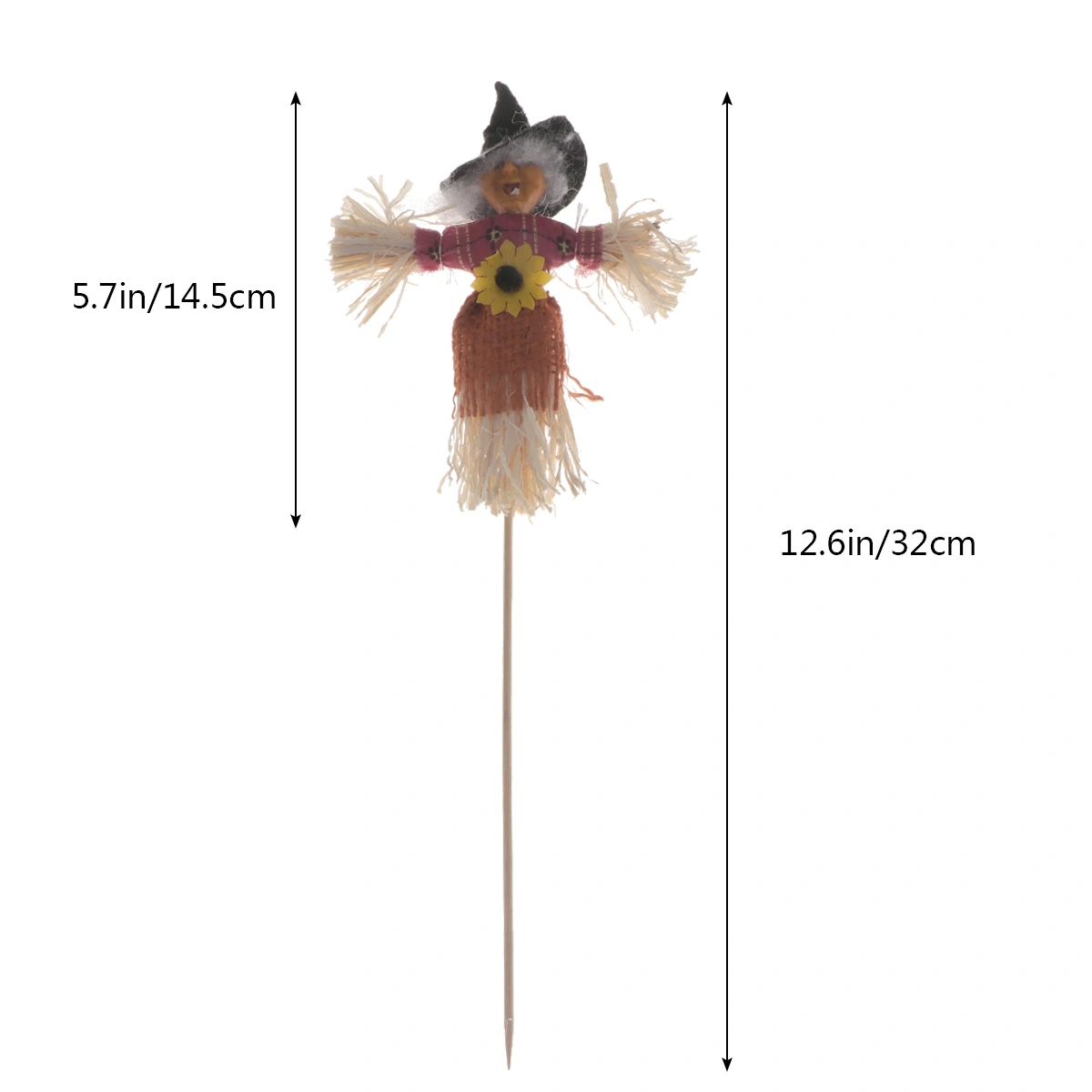 4pcs Halloween Scarecrow Bar Party Decor Swing Ornaments Straw Doll Ornaments Classroom Layout Decoration Straw Doll Supplies (Random Style, 4pcs Packed)
