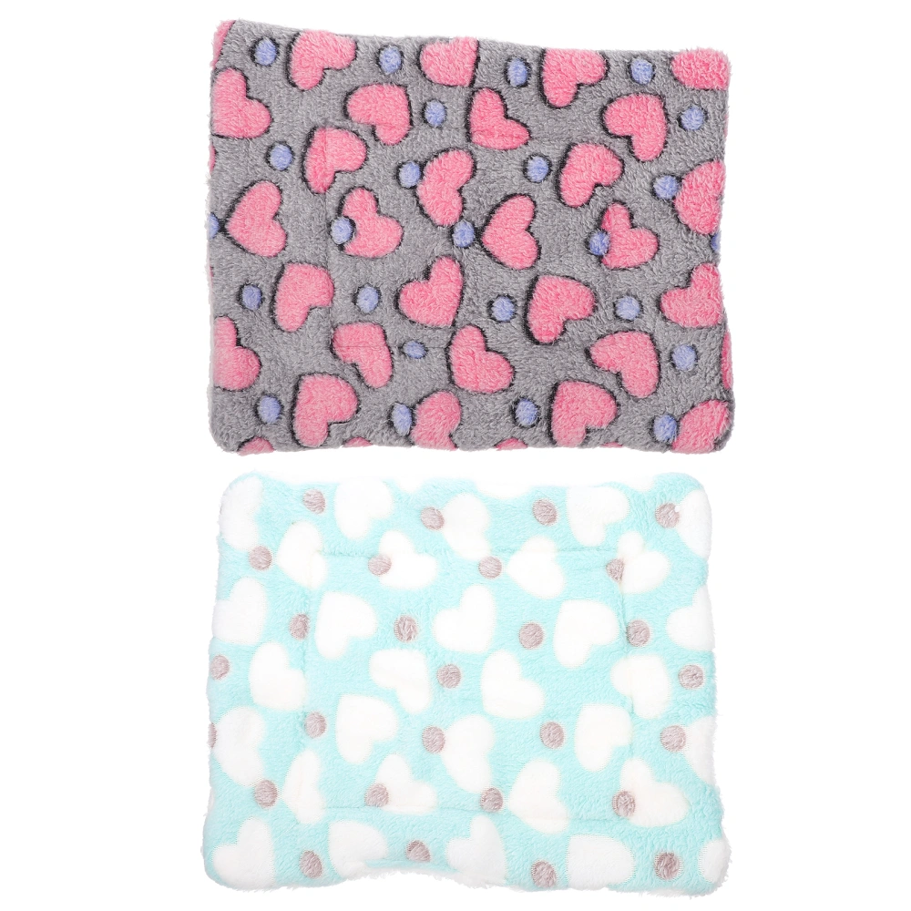 2pcs Guinea Pig Hamster Bed Mat House Squirrel Hedgehog Rabbit Winter Warm Pad