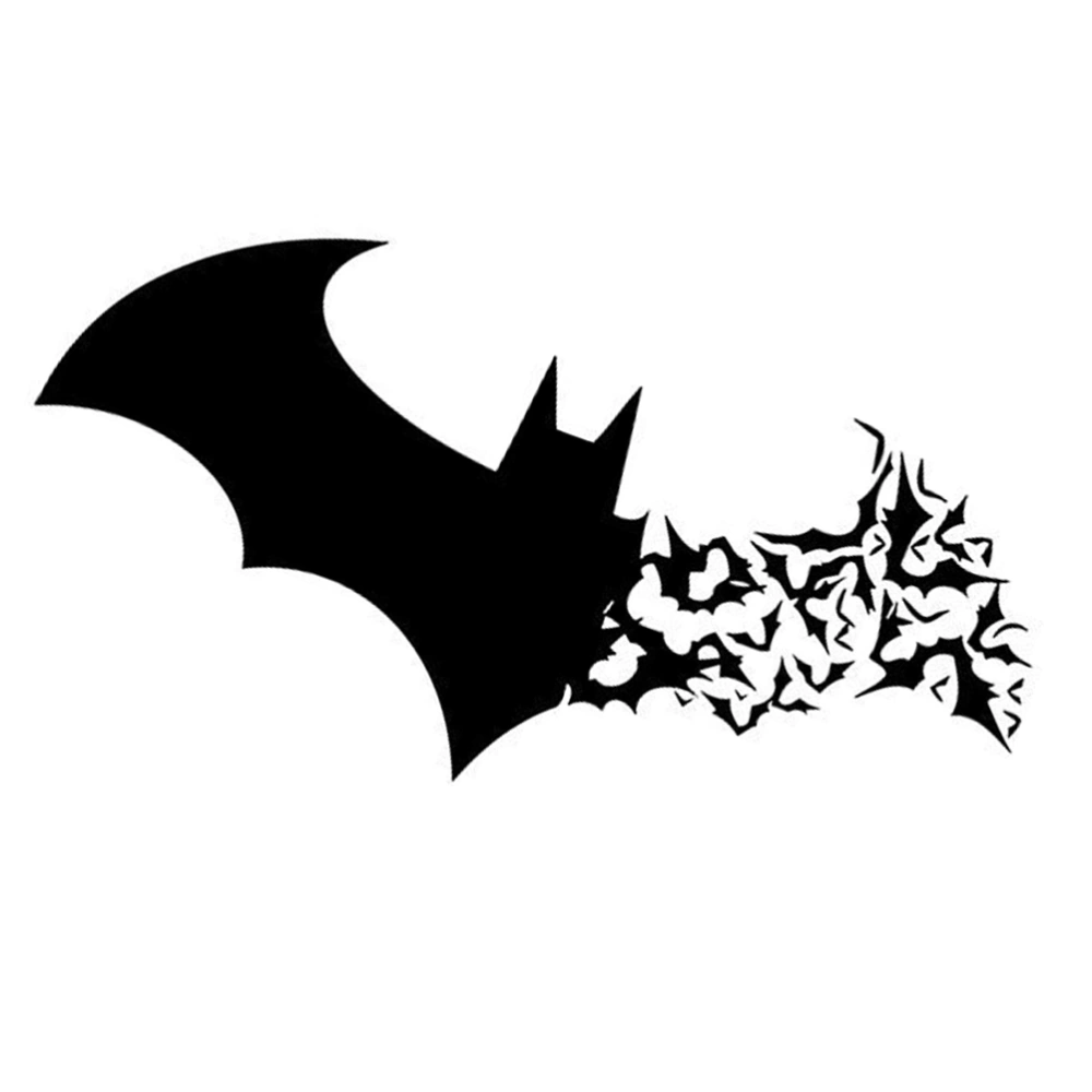 57x27cm Halloween Bat Wall Decal DIY PVC Murals Vinyl Paper House Decoration Wallpaper for Living Room Bedroom Kitchen Art Picture