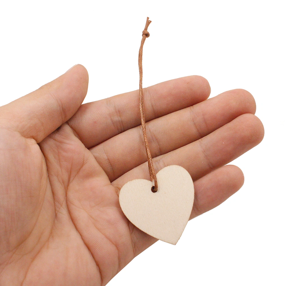 Wooden Crafts Creative Gifts Small Love Pendant Pendant Christmas Tree Decoration Home Festival Manual DIY