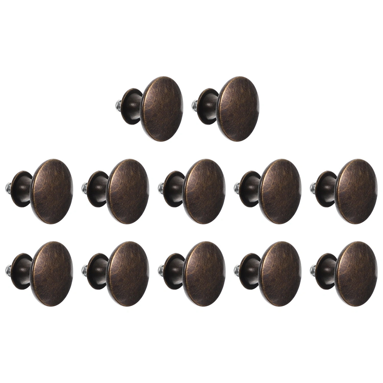 12pcs Door Handle Dresser Pull Replacement Round Knob For Drawer Cabinet