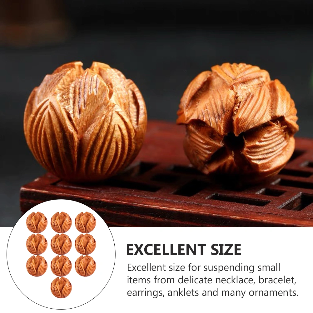 20Pcs Lotus Shaped Spacer Beads DIY Bracelet Making Accessory Necklace Loose Beads
