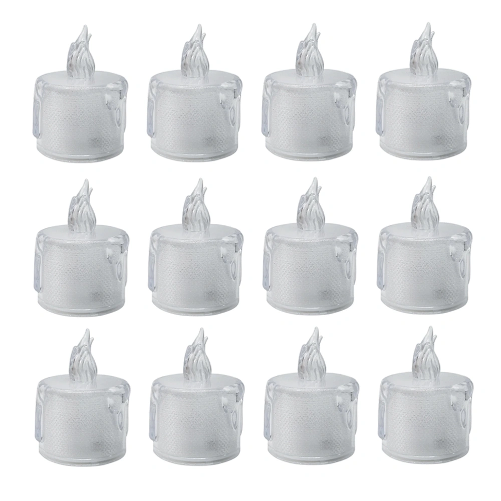 12Pcs Halloween LED Candles Creative Plastic Candle-shaped Lamps Display Lights