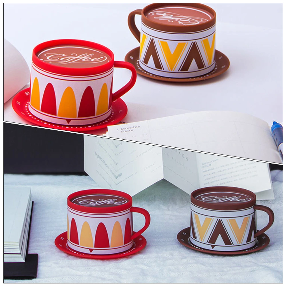 Kitchen Gadget Mechanical Timer Coffee Cup Shape Timer Kitchen Baking Timer