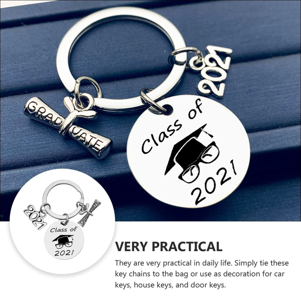  2021 Graduation Souvenir Key Chain Graduate Keys Pendants Graduation Gift