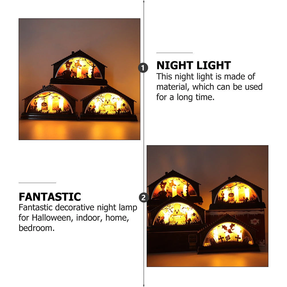 1Pc Chic Halloween Lamp Decorative Desktop Light Halloween Decorative Lamp