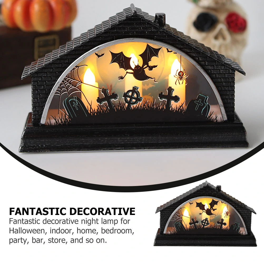 1Pc Chic Halloween Lamp Decorative Desktop Light Halloween Decorative Lamp