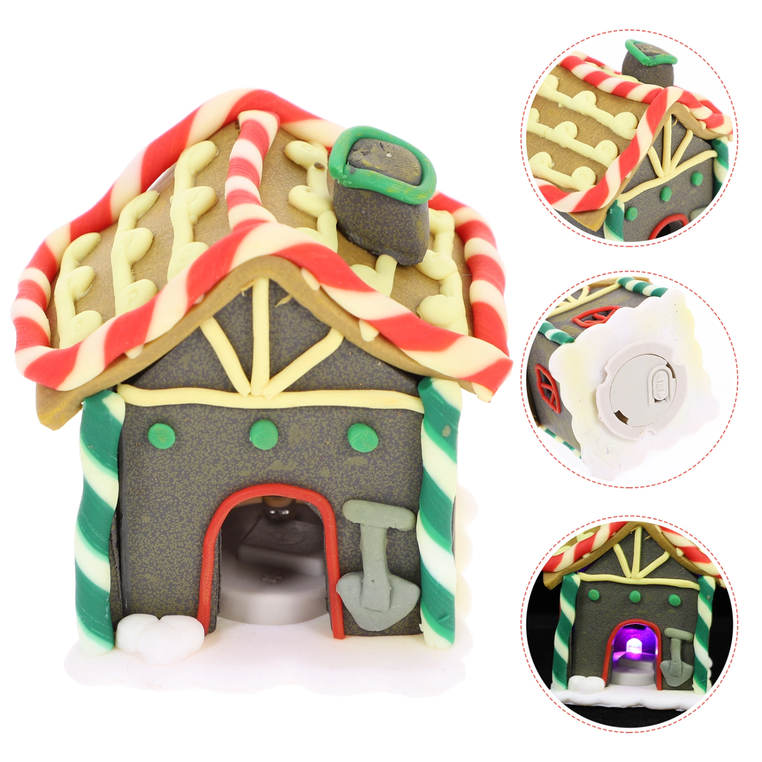 Small House Adornment Cabin Adornment Christmas Decoration Lovely Christmas Adornment