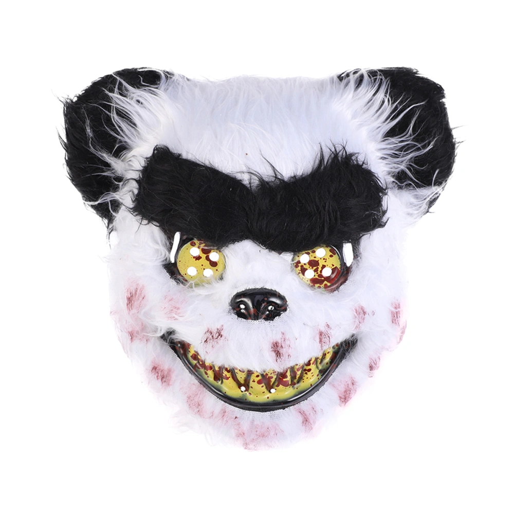 Scary Bloody Panda Mask Costume Prop Mask Dress-up Accessory for Halloween Masquerade Cosply Costume Party Performance