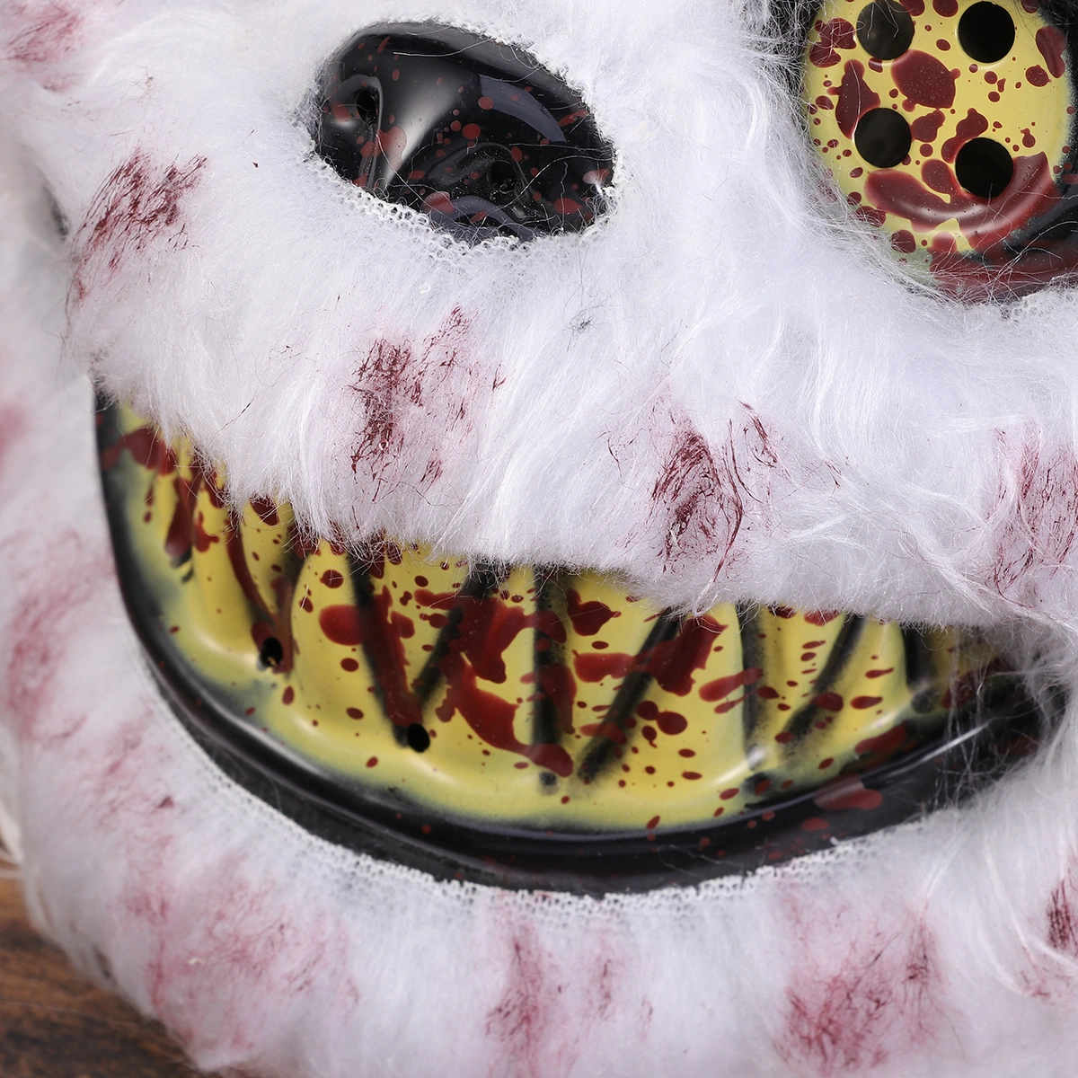 Scary Bloody Panda Mask Costume Prop Mask Dress-up Accessory for Halloween Masquerade Cosply Costume Party Performance