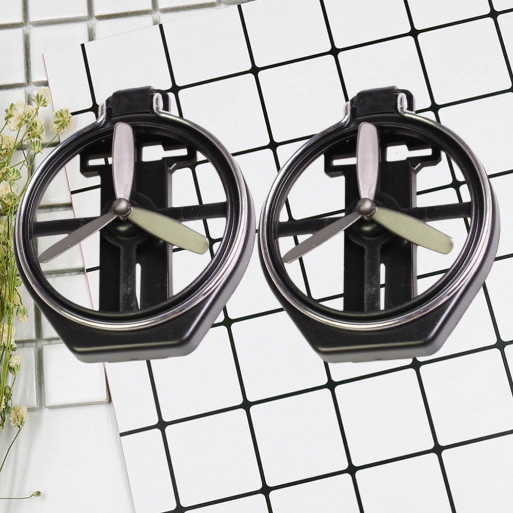 2Pcs Car Folding Beverage Rack Car Outlet Fan Cup Holder Car Mounted Cup Black