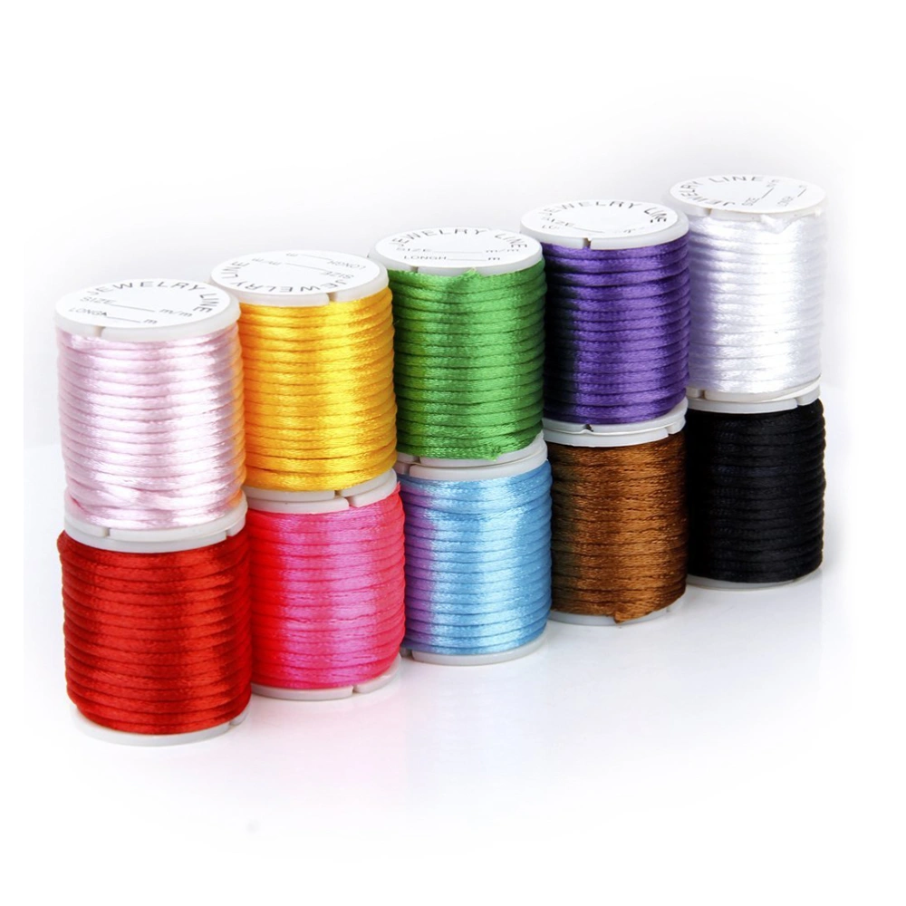 10pcs 2mm Nylon Hand Knitting Cord String Beading Thread (Random Color)