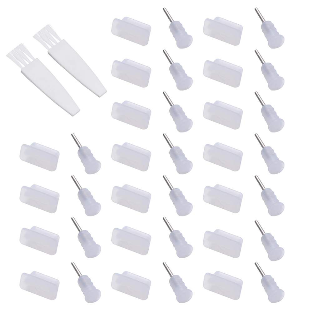 20 Pairs Type C Anti Dust Protective Covers Earphone Stoppers Protector Plugs