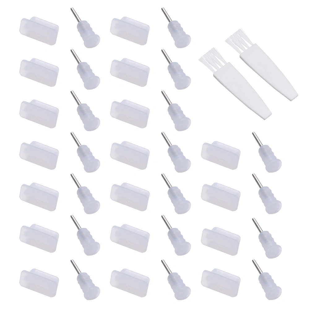20 Pairs Type C Anti Dust Protective Covers Earphone Stoppers Protector Plugs