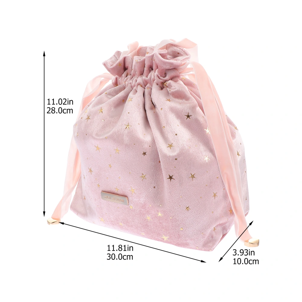 Drawstring Toiletries Bag Portable Makeup Bag Dirty Laundry Organizer for Travel