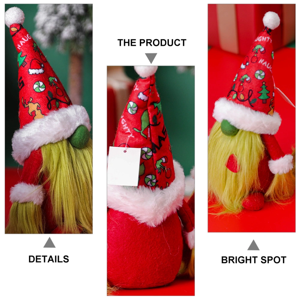 Christmas Gnome Doll Lovely Tomte Gnomes  Adornment Plush Gnome Doll Gift