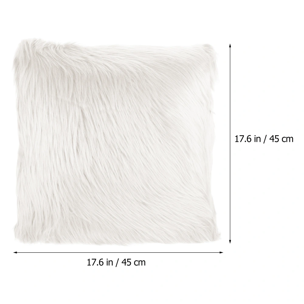 Fur Throw Pillow Fluffy Pillow Plush Cushion Decorative Pillow for Living Room