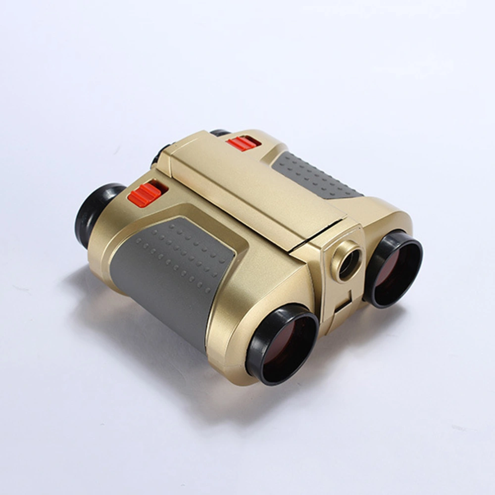 4x30 Binocular Telescope Pop-up Light Night Vision Scope Binoculars Novelty Children Kid Boy Toys Gifts without Battery (Red Film)