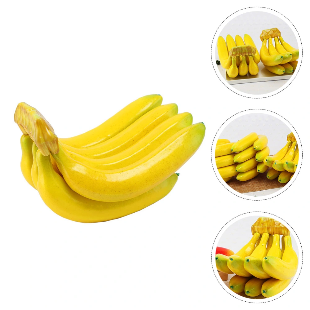 1Pc Simulation Banana Model Decorative Banana Household Adornment Prop (Yellow)