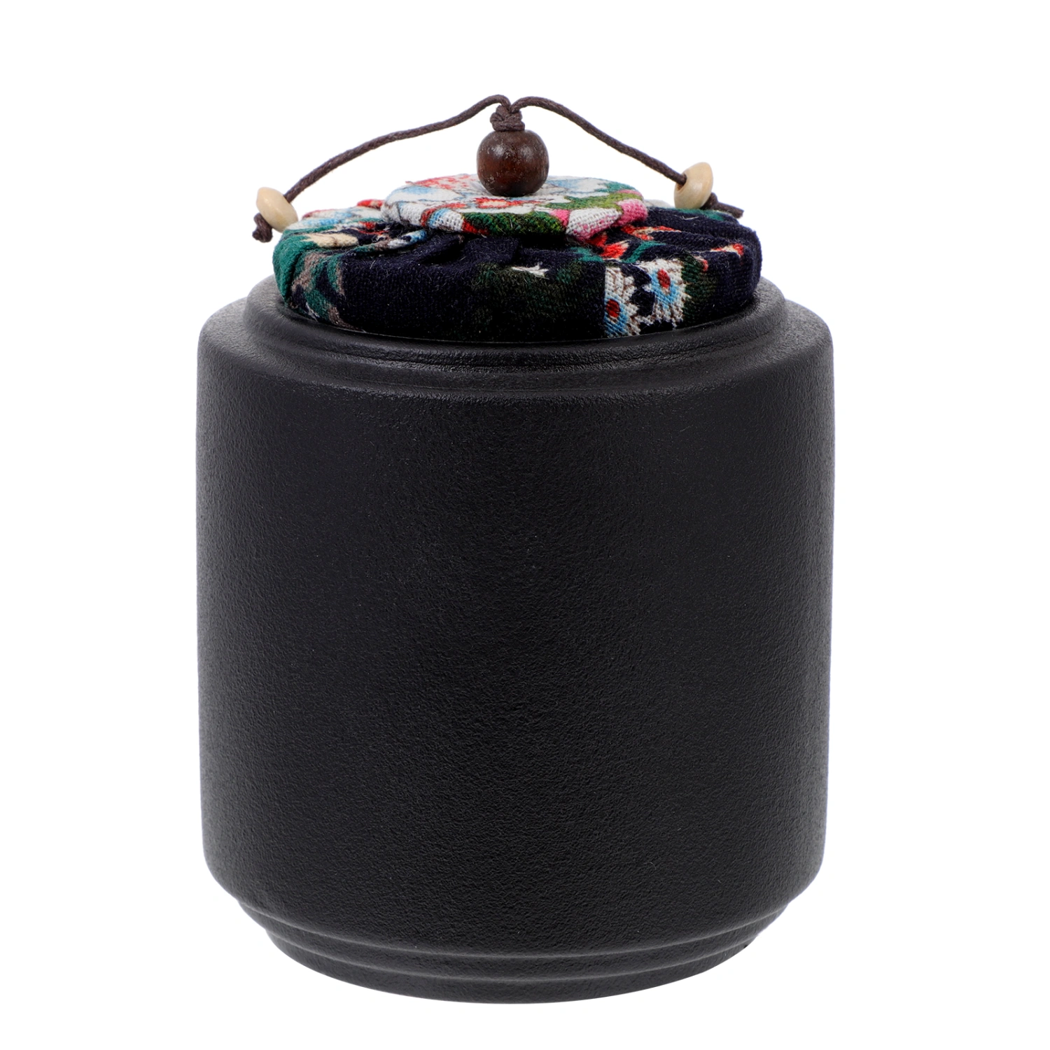 1Pc Household Tea Storage Jar Tea Pot Dried Fruit Canister Kitchen Supply (Black)