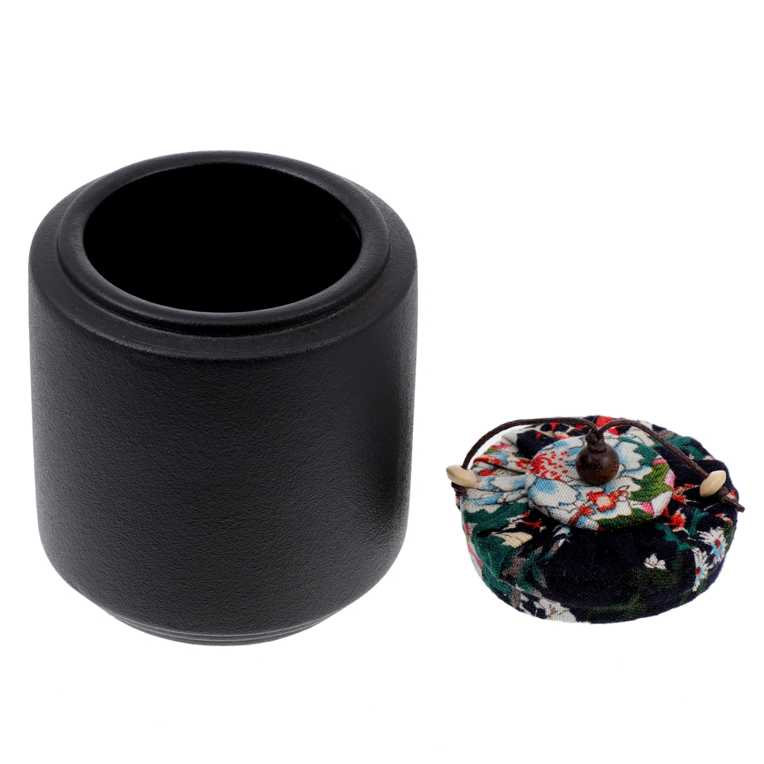 1Pc Household Tea Storage Jar Tea Pot Dried Fruit Canister Kitchen Supply (Black)