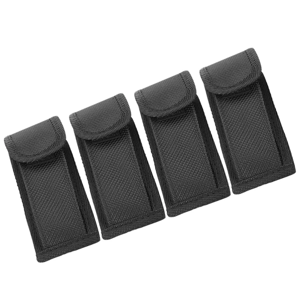 4Pcs Nylon Cutter Sheath Portable Storage Case Nylon Pouch Cutter Organizer without Black