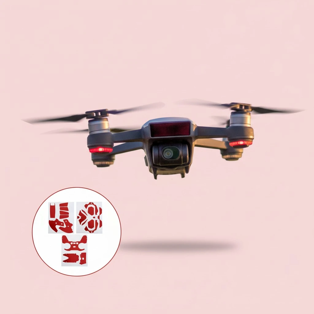 1 Set Pretty FPV Drone Goggles V2 Remote Controller Motion Controller Decal