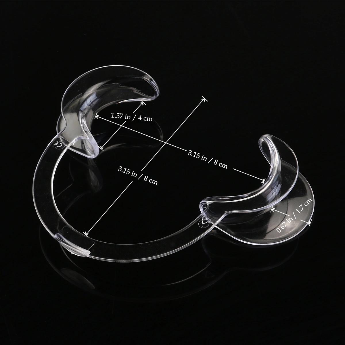 BESTOYARD 12pcs Disposable C-Shape Oral Cheek Mouth Lip Retractor Opener Prop for Adult Fun Game
