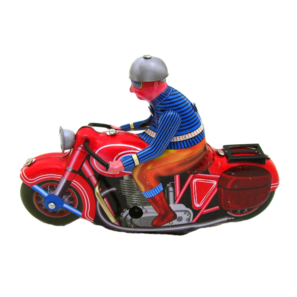 1Pc Handmade Tin Toy Ornament Creative Iron Single Motorcycle Model Adornment  Personality Decoration