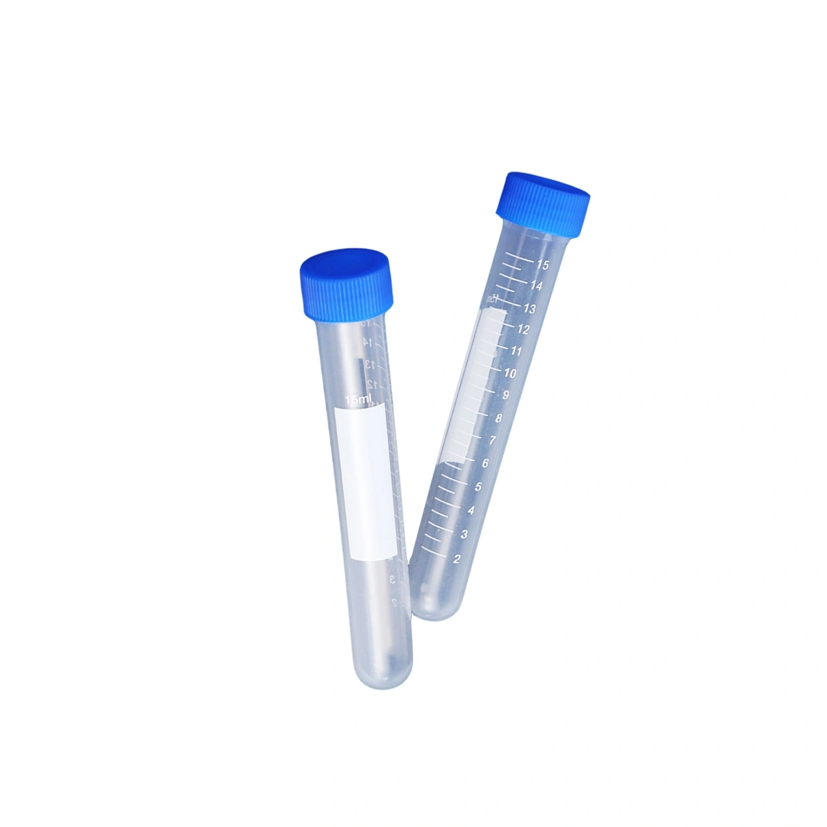 50 PCS 15ml Round Bottom Centrifuge Tube with Screw Sample Supply
