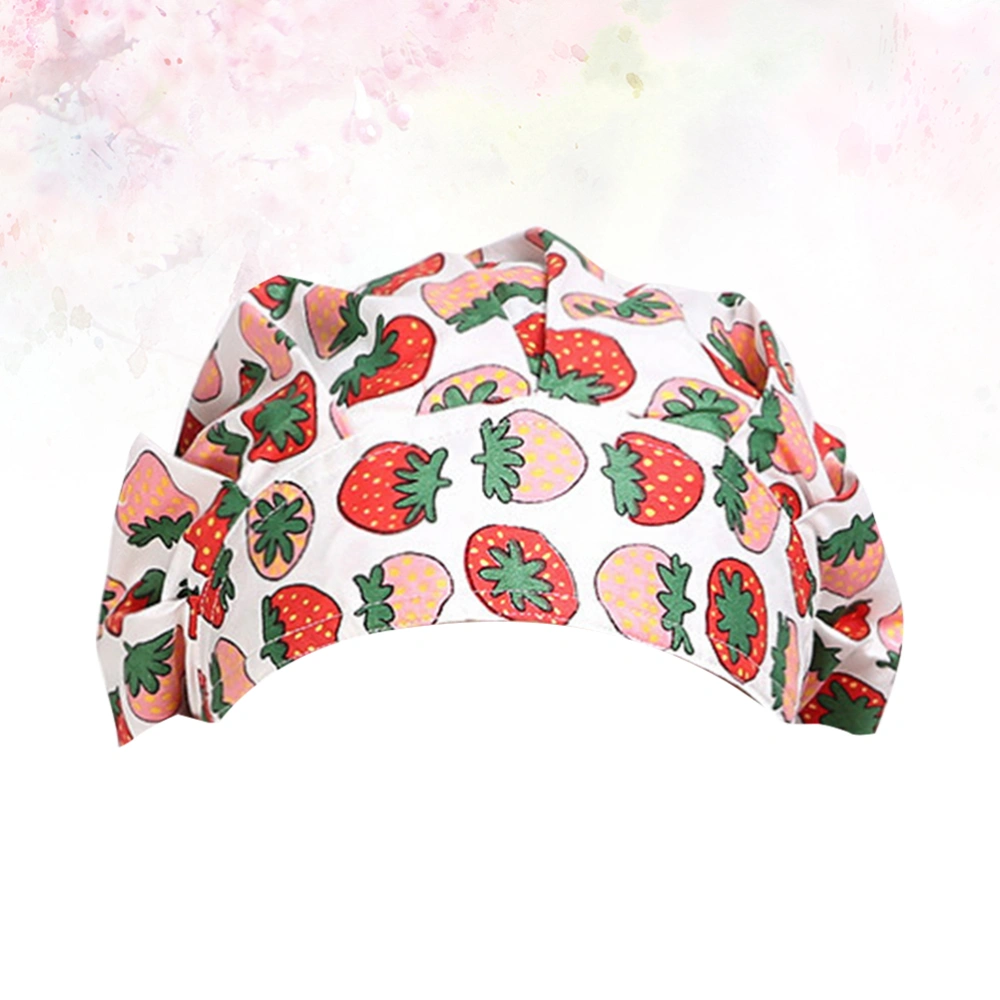 Fashion Tomato Nurse Doctor Hat Chef Printed Working Operating Room Hat