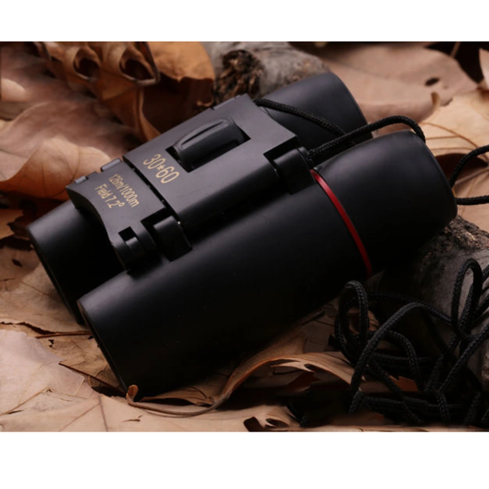 Black Wide Angle 30 x 60 Hunting Binoculars Telescope Outdoor Travel Hunting Low Light Night Vision Folding Glasses