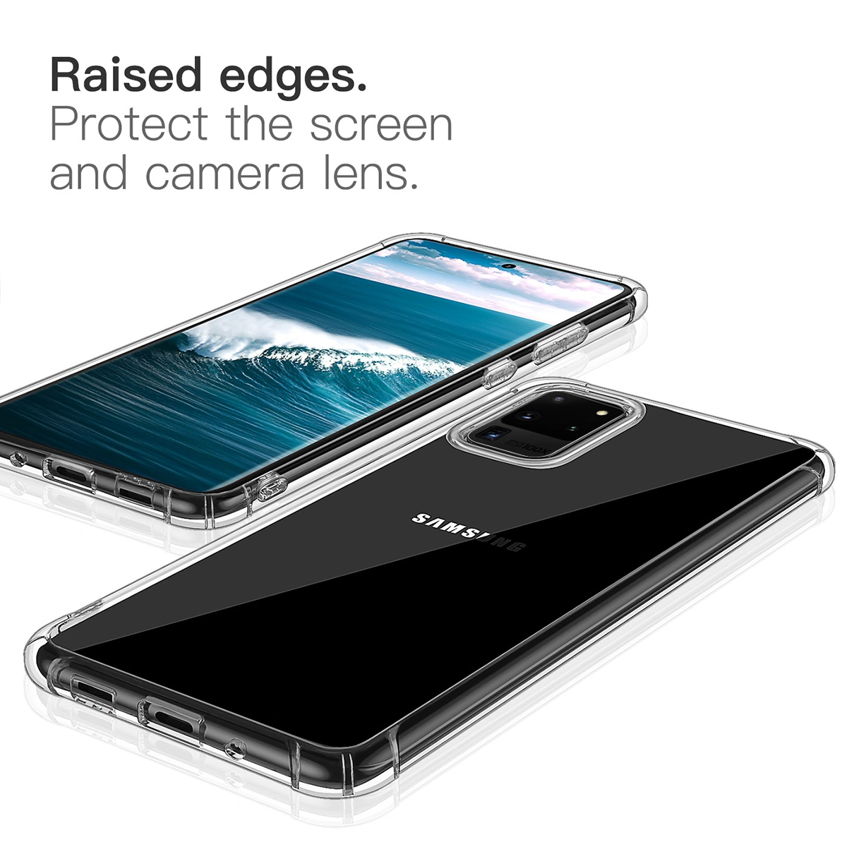 Phone Case with Anti-Fall Corner Pad Phone Shell Anti-Scratches Phone Cover Shockproof Shell Compatible for Galaxy S20 Ultra