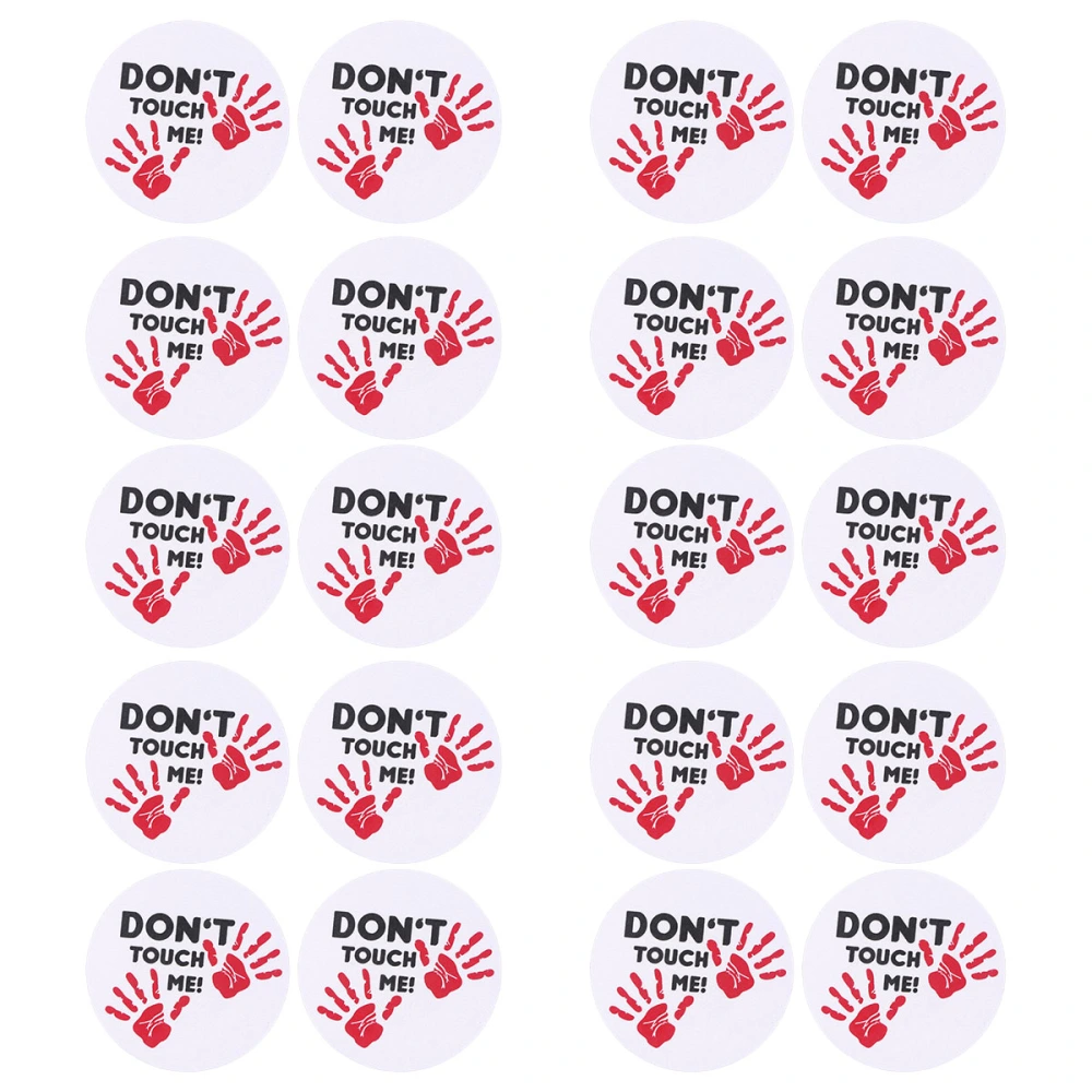 10 Pairs Covers Round Breast Pasty Decals Disposable Red Palm Printing Sticker for Women Lady