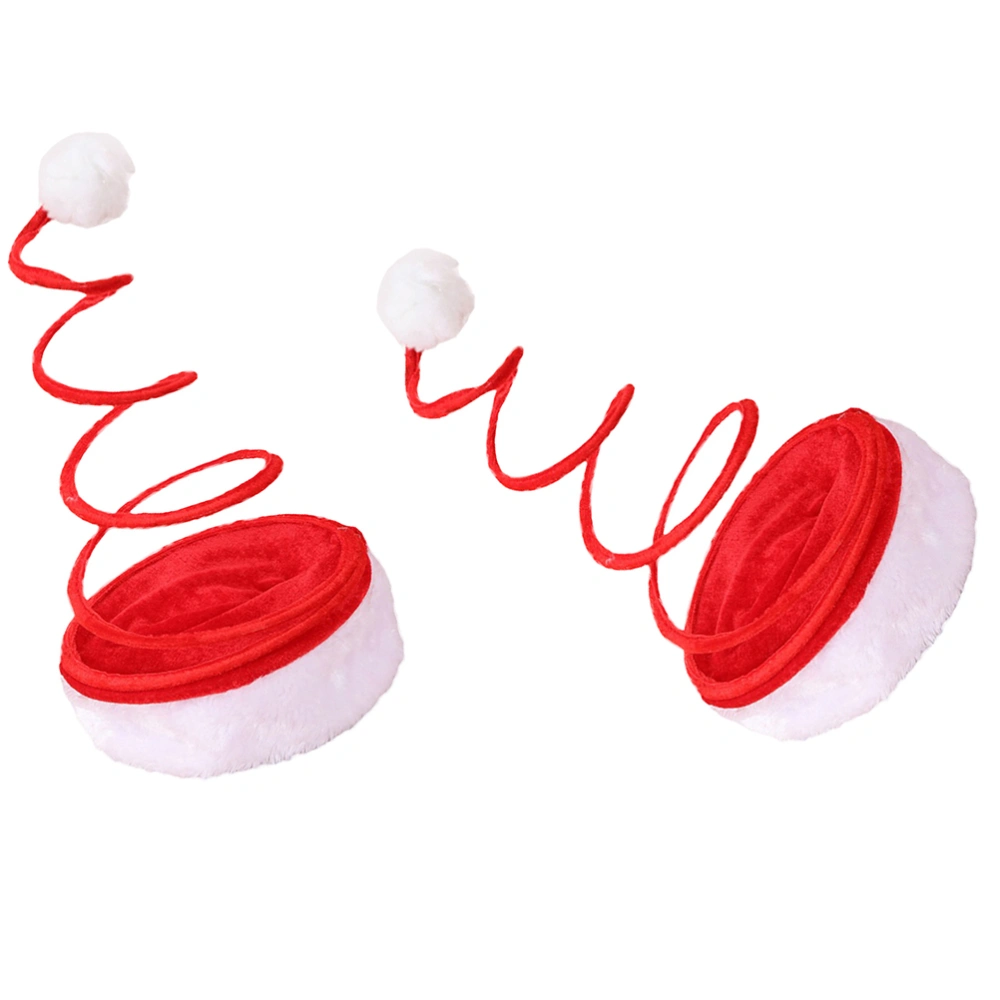 2 Pcs Christmas Spring Hat Festival Party Funny Hat Ornaments