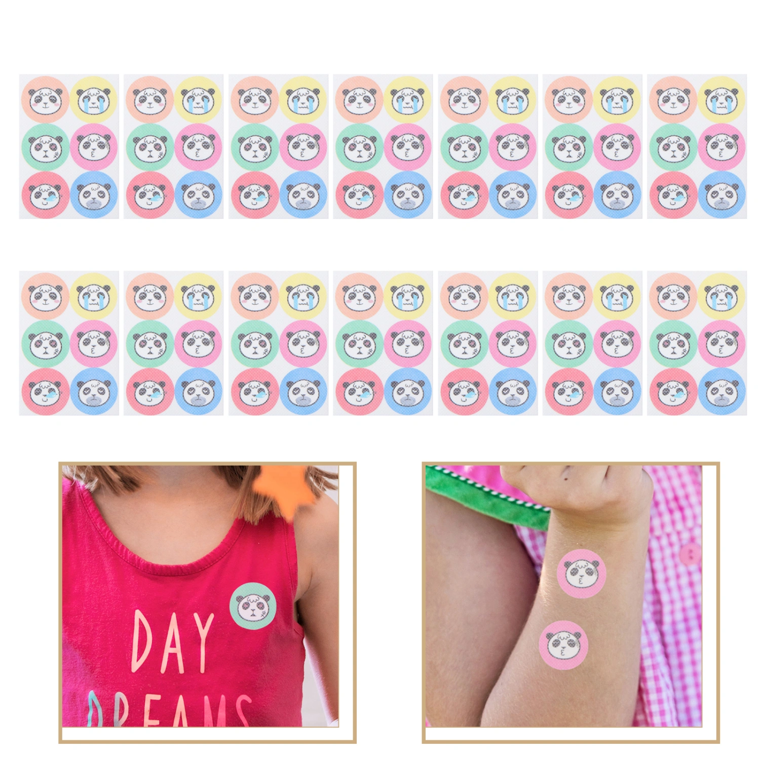 18 Pcs Cartoon Animal Pattern Mosquito Repelling Stickers Mosquito Repellent Patches