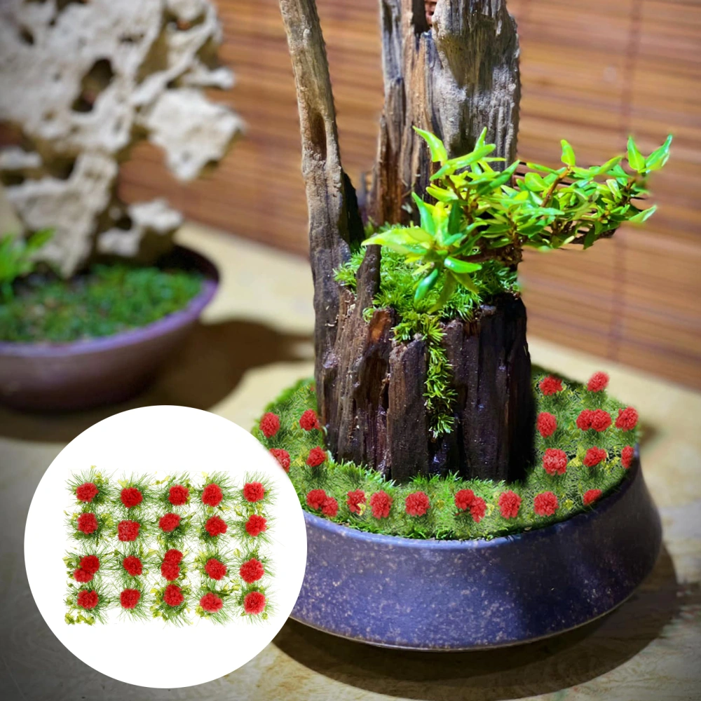 1 Box of Decorative Micro Landscape Flower Adornment Mini House Ornament