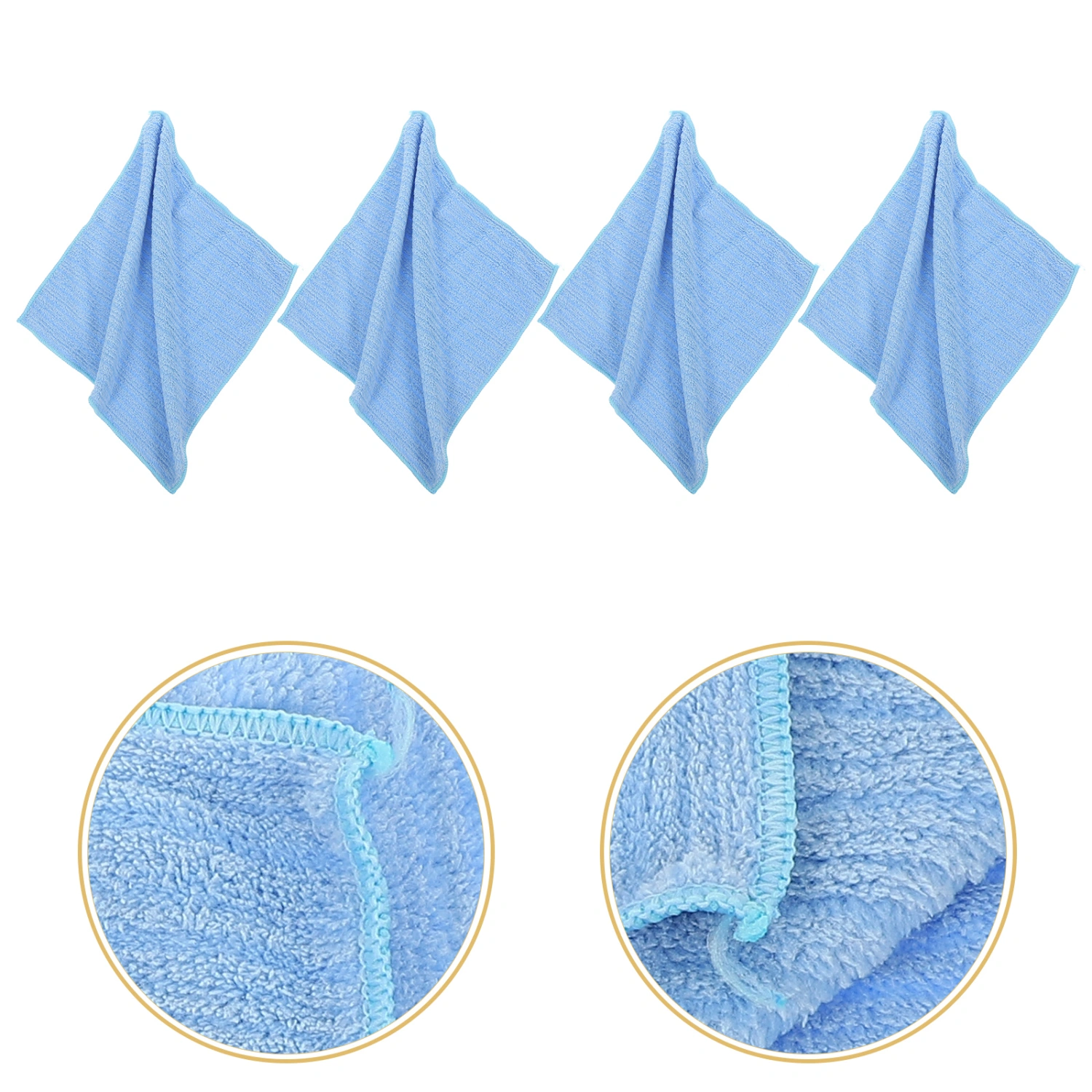 4Pcs Dish Towels Water Absorbing Dish Towels Microfiber Cleaning Towels Kitchen Dish Towels